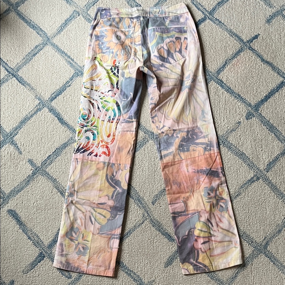 Gianfranco Ferre Multicolor Patterned Pants - image 4